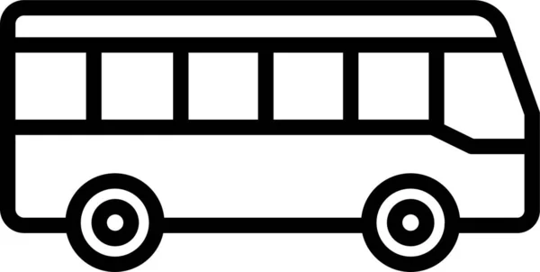 Bus Taşıma Aracı Simgesi — Stok Vektör