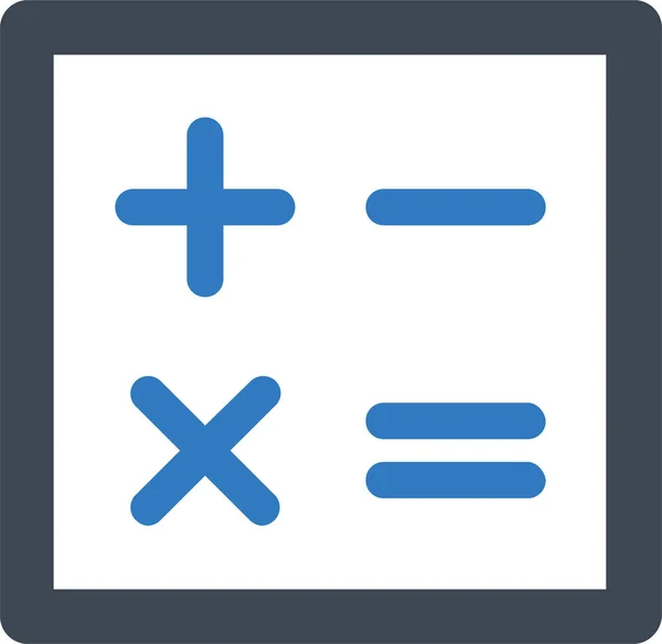 Calculadora Contabilidad Icono Matemáticas Estilo Sólido — Archivo Imágenes Vectoriales