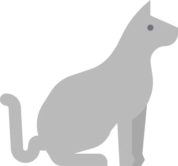 Animal Gato Felino Icono Estilo Plano — Vector de stock