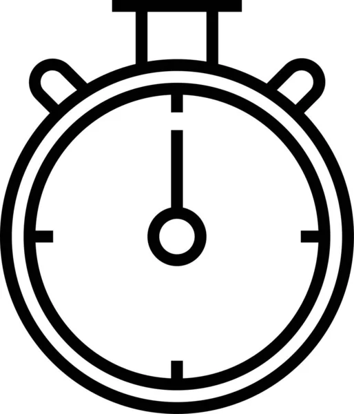 Stopwatch Chronometer Klok Pictogram — Stockvector
