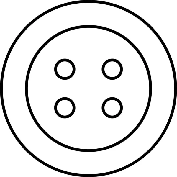 Botón Círculos Icono Ropa — Archivo Imágenes Vectoriales
