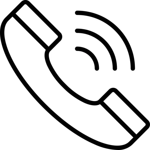 Ondersteuning Van Vaste Lijn Hotline Pictogram — Stockvector