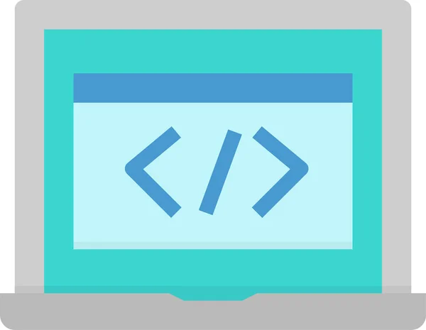 Ikona Programowania Programowania Kodu — Wektor stockowy