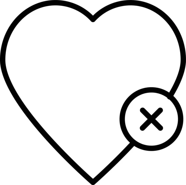 Coração Cruz Amor Ícone Estilo Esboço — Vetor de Stock