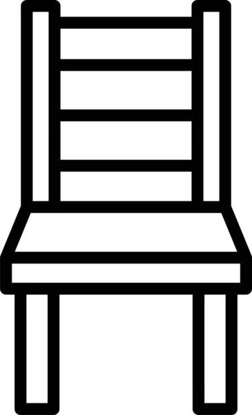 Chair Stool Sitting Icon Outline Style — Stock Vector