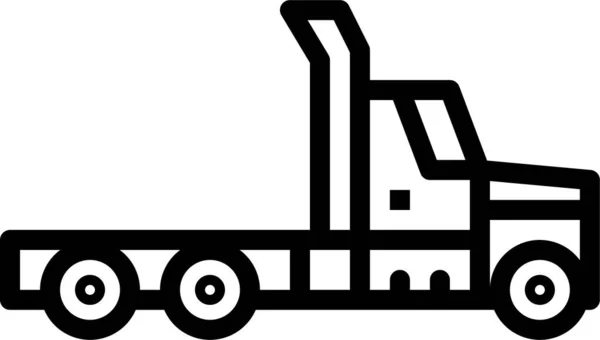Logistics Shipping Transport Icon Outline Style — Stock Vector