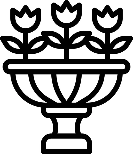 Квітка Ботанічна Квітка Значок — стоковий вектор