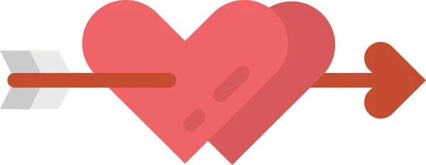 Cupid Hjärta Kärlek Ikon Kärlek Romantik Kategori — Stock vektor