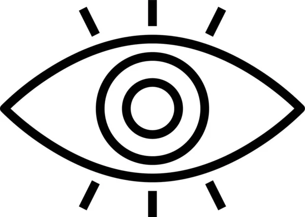 Optisk Ikon För Ögonseende — Stock vektor