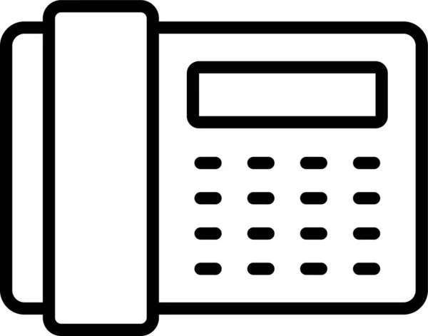 Phone Landline Telephone Icon Outline Style — Stock Vector