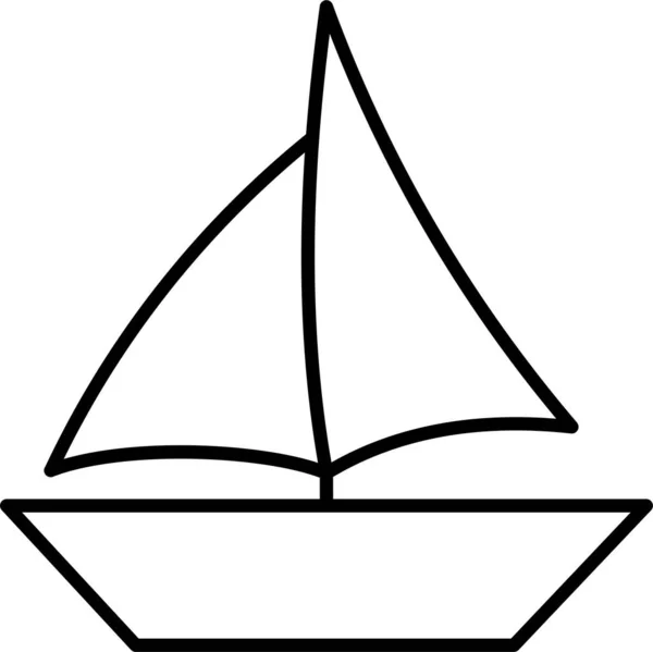 Ikona Statku Jachtowego — Wektor stockowy