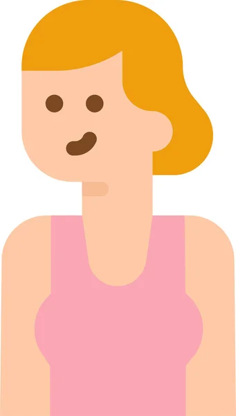 Femme Personne Personnes Icône — Image vectorielle