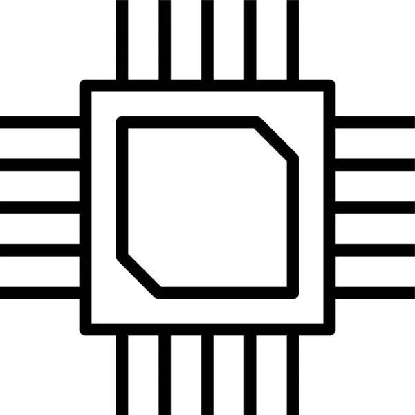 Значок Електроніки Технології Чип — стоковий вектор