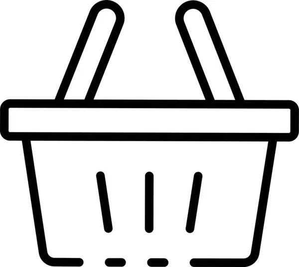 Icona Online Carrello Shopper — Vettoriale Stock