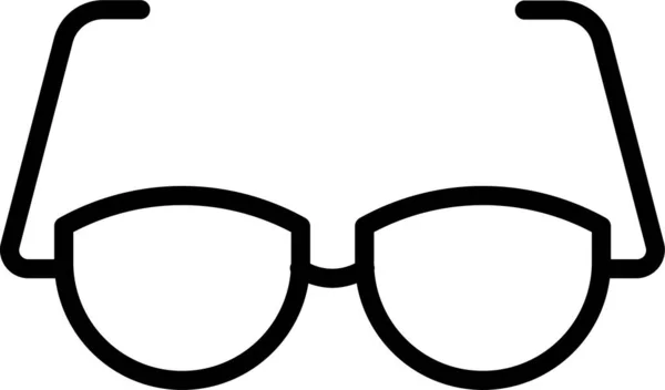 Gafas Icono Lectura Anteojos Estilo Contorno — Archivo Imágenes Vectoriales