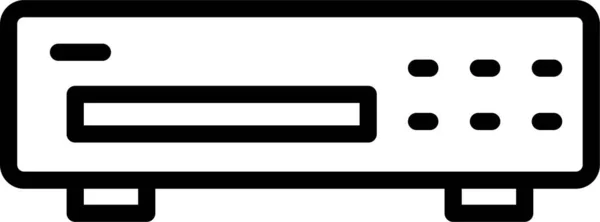 Иконка Модемного Роутера Электроники Стиле Абрис — стоковый вектор
