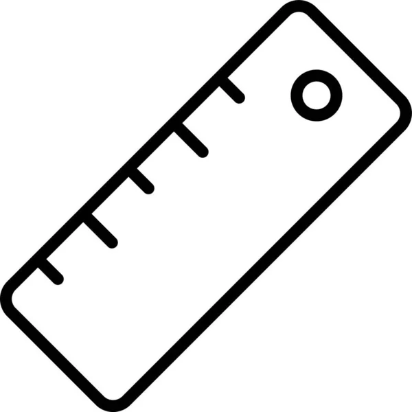 Lineal Werkzeug Messsymbol — Stockvektor