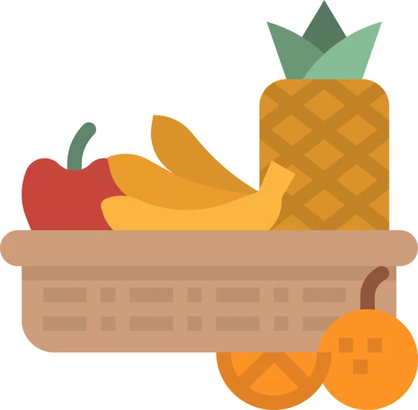Dieet Fruit Pictogram — Stockvector