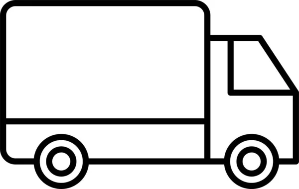 Camión Transporte Entrega Icono — Vector de stock