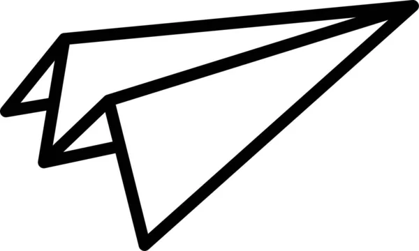 Самолет Отправить Бумагу Значок — стоковый вектор