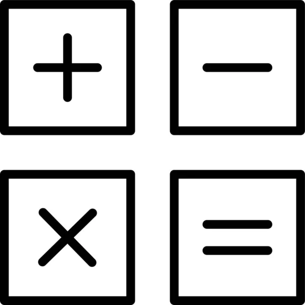 Calculatrice Calculer Icône Outil — Image vectorielle