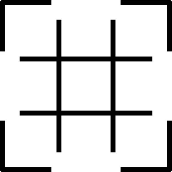 グリッド正方形の平行アイコン — ストックベクタ