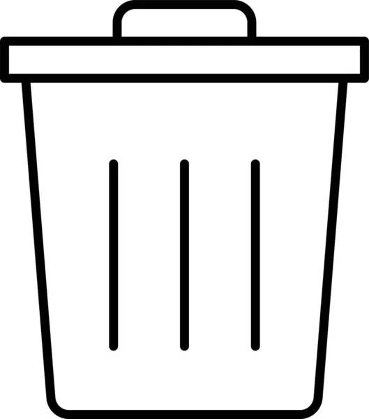 Toz Çöp Kutusu Simgesi — Stok Vektör