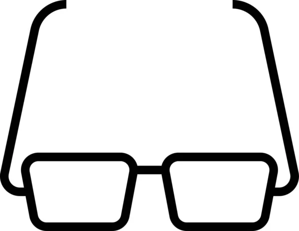 Brillensymbol Für Optische Vision Umrissstil — Stockvektor