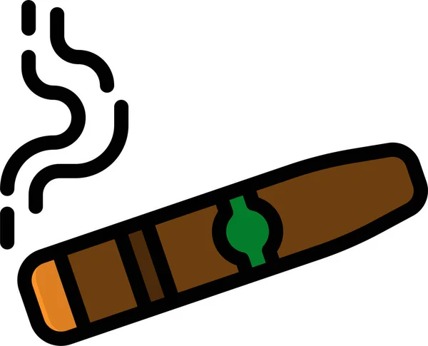 Cigar Medical Nicotine Icon — Stock Vector