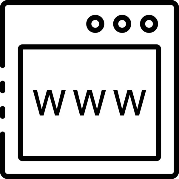 Browser Internet Website Icon — Stockvektor