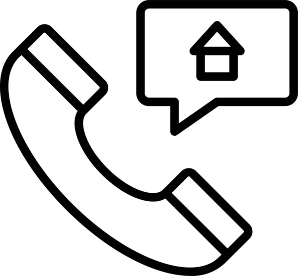 Diga Ícone Chamada Telefone — Vetor de Stock