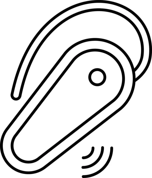 Icona Connettività Wireless Bluetooth Stile Contorno — Vettoriale Stock