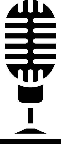 Mikrofon Radyo Simgesi — Stok Vektör
