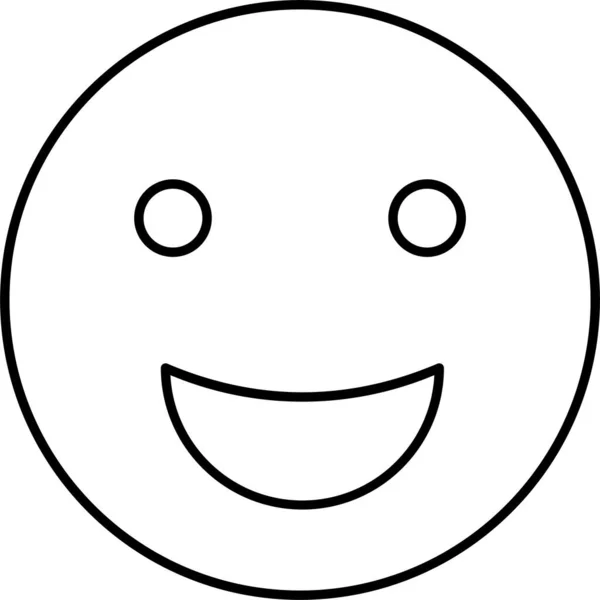 Sonrisa Corazón Emojis Icono — Archivo Imágenes Vectoriales