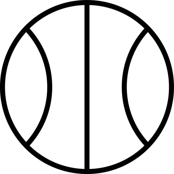 Иконка Баскетбола Стиле Абриджа — стоковый вектор