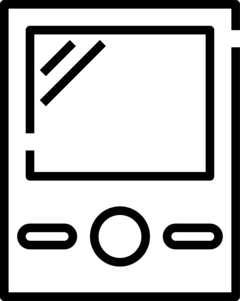 Icône Mesure Voltmètre Dans Style Contour — Image vectorielle