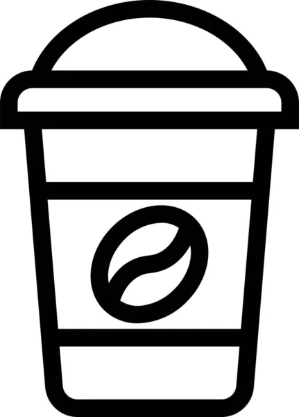 Coffee Paper Cup Icon — Stock Vector