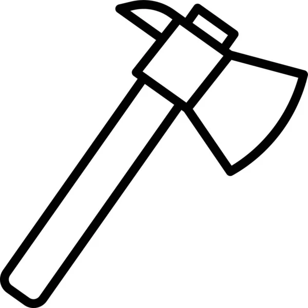 斧の斧の武器アイコン — ストックベクタ