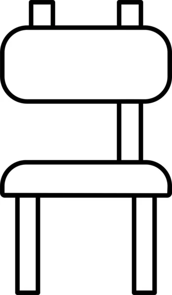 Stuhl Sitz Komfort Ikone — Stockvektor