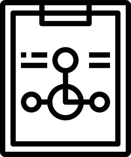 Значок Буфера Обміну Інформацією Стилі Контурів — стоковий вектор
