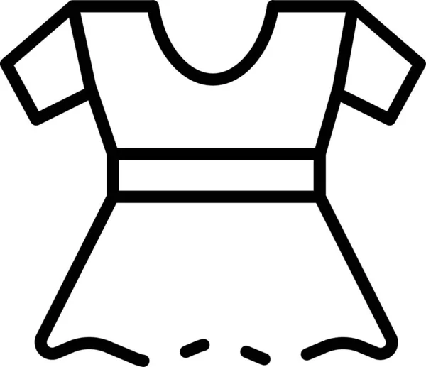 Vestido Vestuário Ícone Vestuário —  Vetores de Stock
