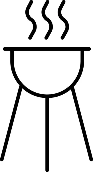 烧烤Bbq食品图标 — 图库矢量图片