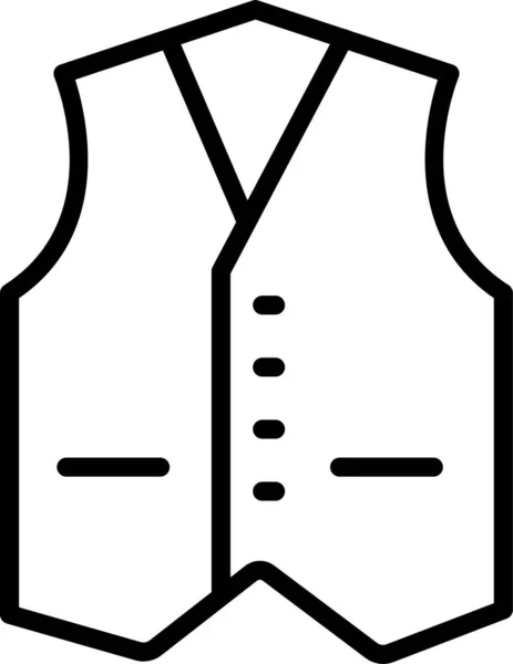 Іконка Моди Жилету Піджака — стоковий вектор