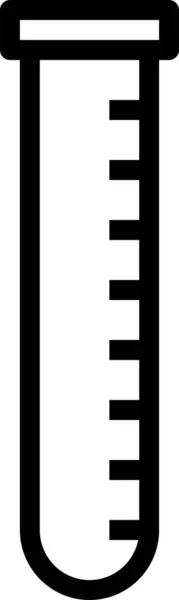Іконка Канцелярського Інструменту Трубки Стилі Контур — стоковий вектор