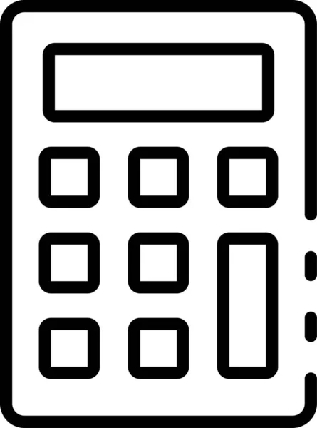 Calculadora Calcular Las Finanzas Icono — Vector de stock