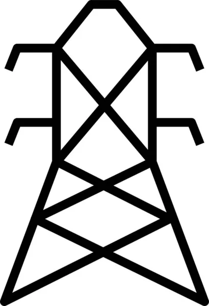 Pictogram Energie Elektrisch Vermogen — Stockvector