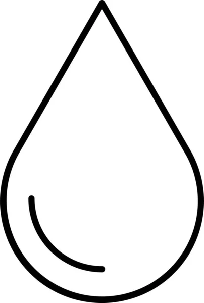 Ikona Kropli Wody Deszcz — Wektor stockowy