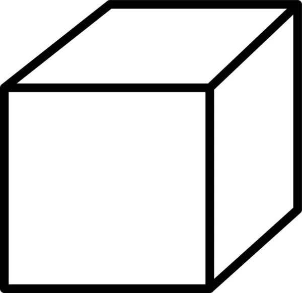 Pappschachtel Symbol Umriss Stil — Stockvektor