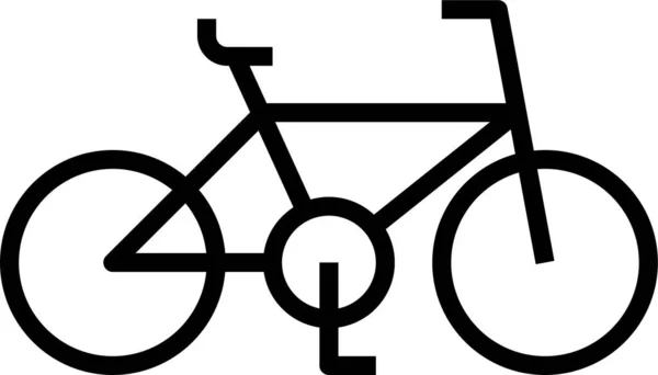 Bicicleta Transporte Deporte Icono — Archivo Imágenes Vectoriales
