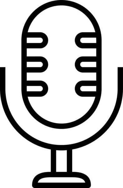 Mikrofon Ses Kayıt Simgesi — Stok Vektör